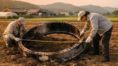 케냐 들판에 떨어진 거대한 금속 링, 우주잔해가 일상이 된 이유